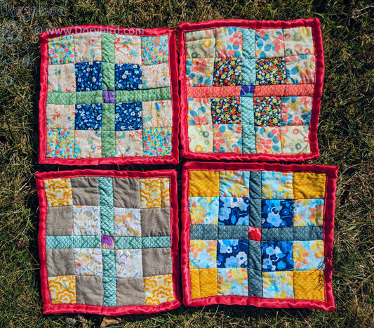 Sensory Square baby lovey: Charming Garden Autumn Vibes