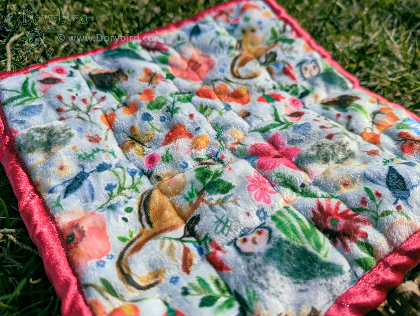 Sensory Square baby lovey: Charming Garden Autumn Vibes