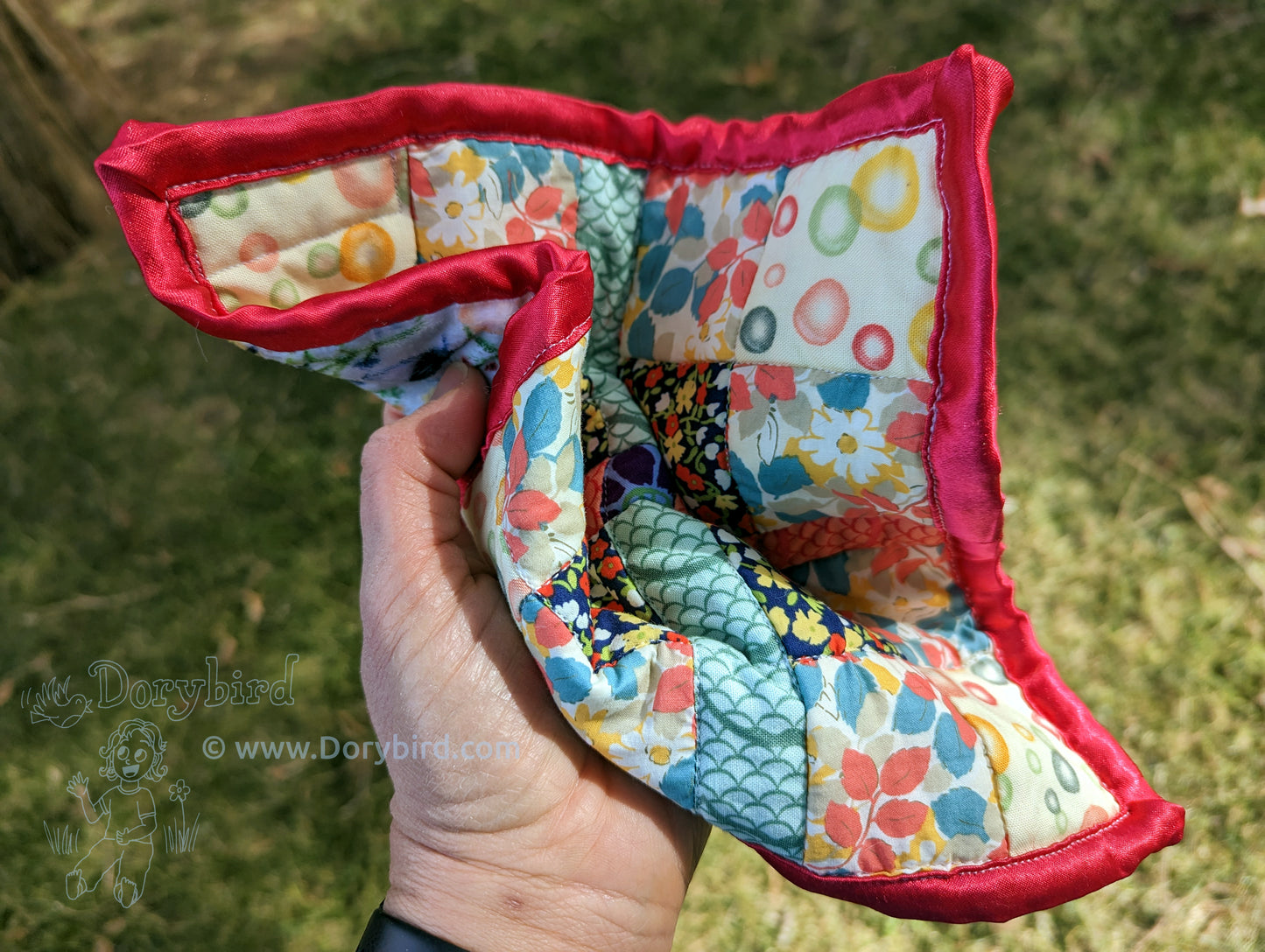 Sensory Square baby lovey: Charming Garden Autumn Vibes