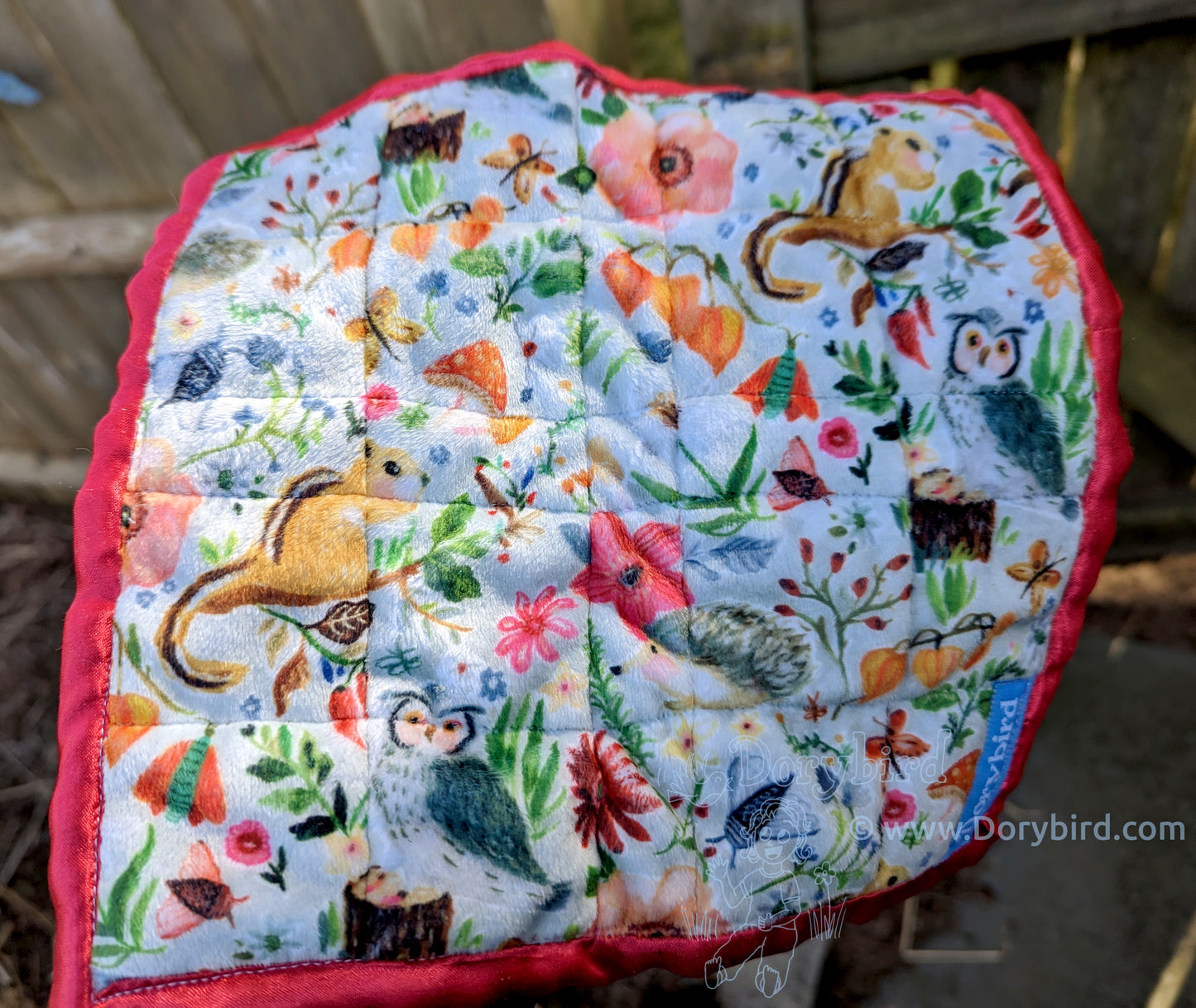 Sensory Square baby lovey: Charming Garden Sunny Skies