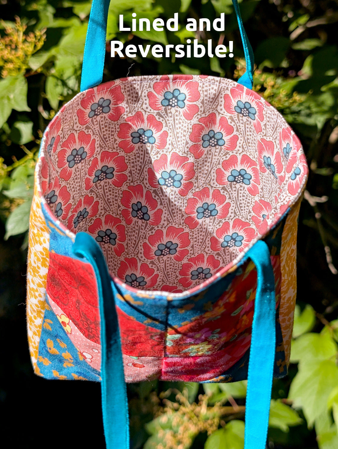Easy Patchwork Heart Bag Sewing Pattern & Tutorial