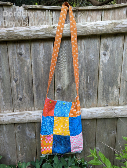 Boho Patchwork 1: Handmade Cross Body Shoulder Bag