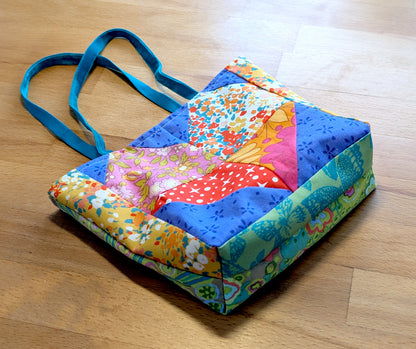 Easy Patchwork Heart Bag Sewing Pattern & Tutorial