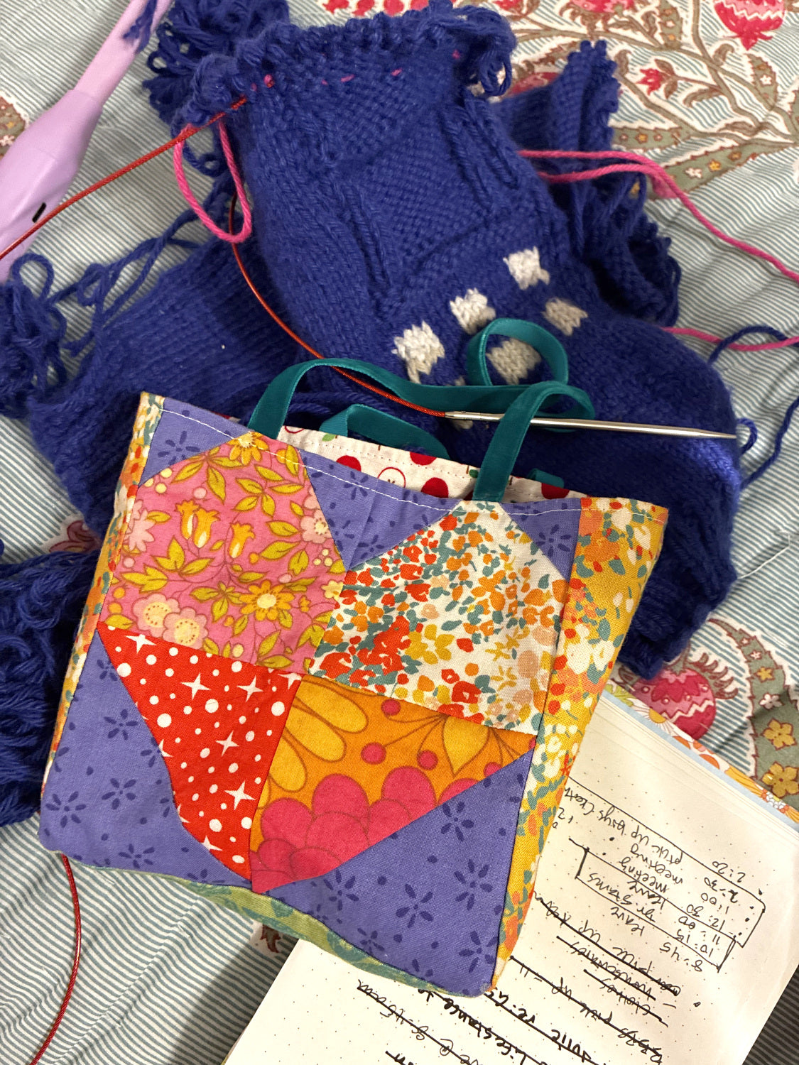 Easy Patchwork Heart Bag Sewing Pattern & Tutorial