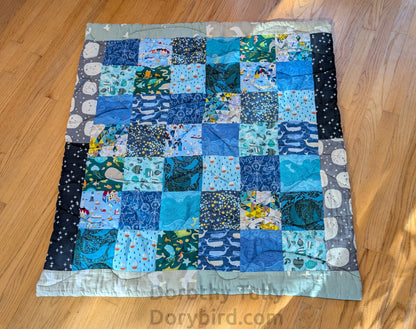 Handmade Nautical Ocean Baby Quilt