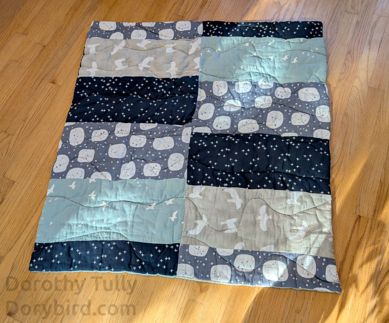 Handmade Nautical Ocean Baby Quilt