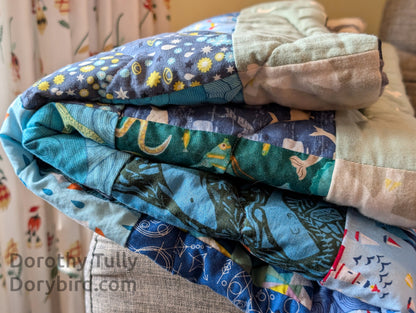 Handmade Nautical Ocean Baby Quilt