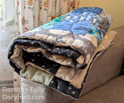 Handmade Nautical Ocean Baby Quilt