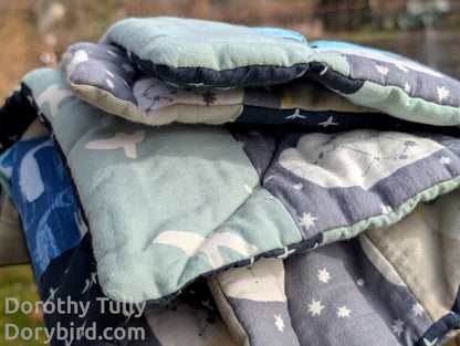 Handmade Nautical Ocean Baby Quilt