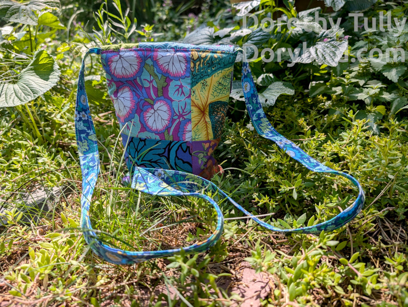 Handmade Puffy Mini Bag: Groovy Floral