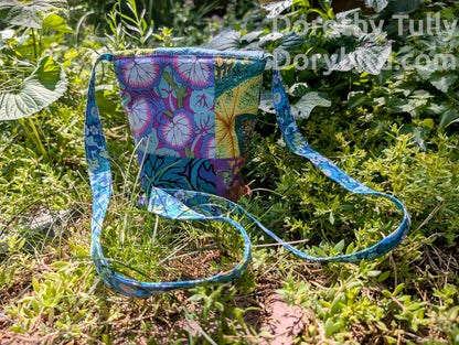 Handmade Puffy Mini Bag: Groovy Floral