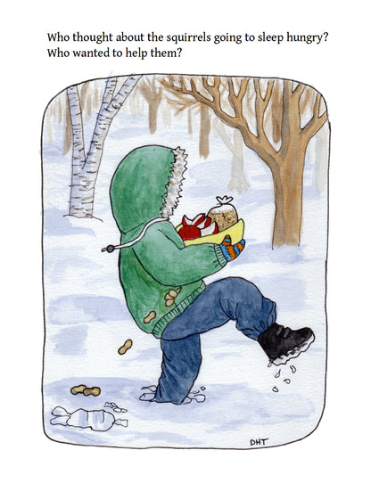 A Squirrel's Winter, Children's Book written by Jan Brown Shedd, illustrated by Dorothy Tully