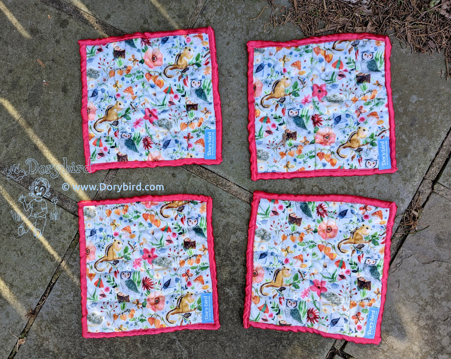 Sensory Square baby lovey: Charming Garden First Daffodils