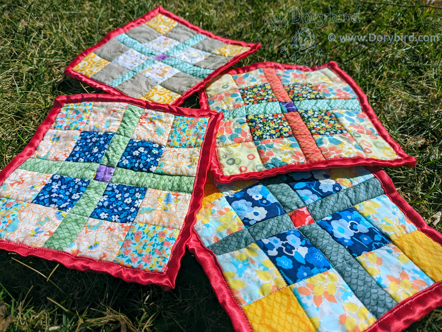 Sensory Square baby lovey: Charming Garden Sunny Skies
