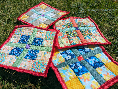 Sensory Square baby lovey: Charming Garden Sunny Skies