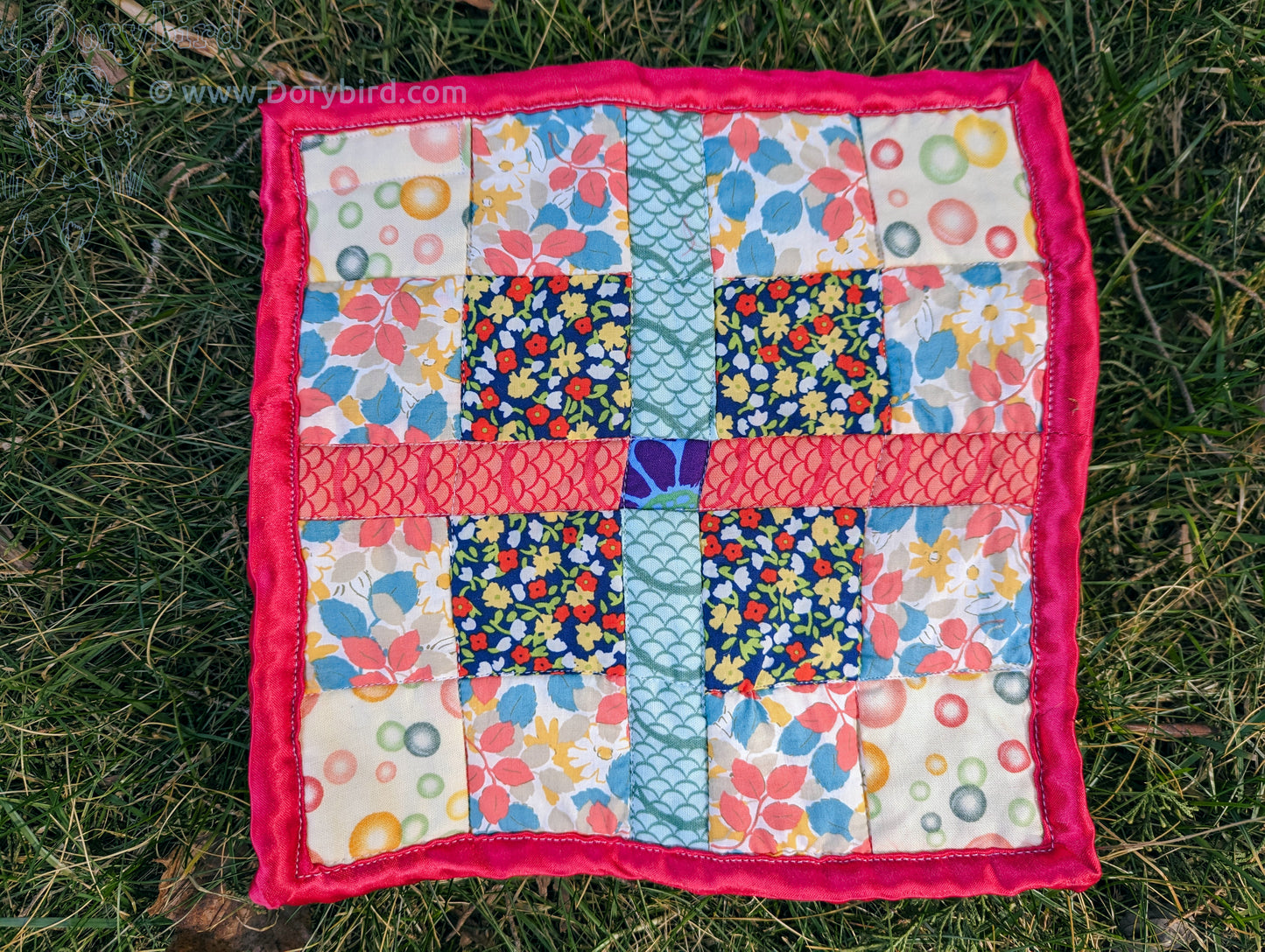 Sensory Square baby lovey: Charming Garden Autumn Vibes