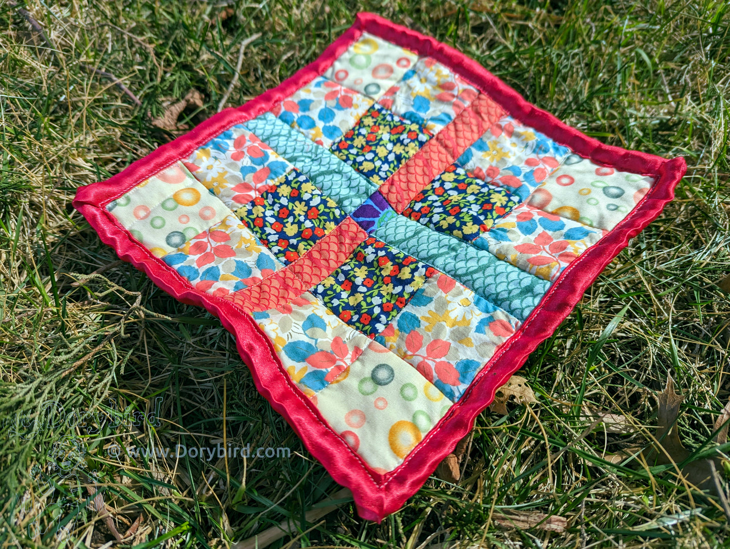 Sensory Square baby lovey: Charming Garden Autumn Vibes