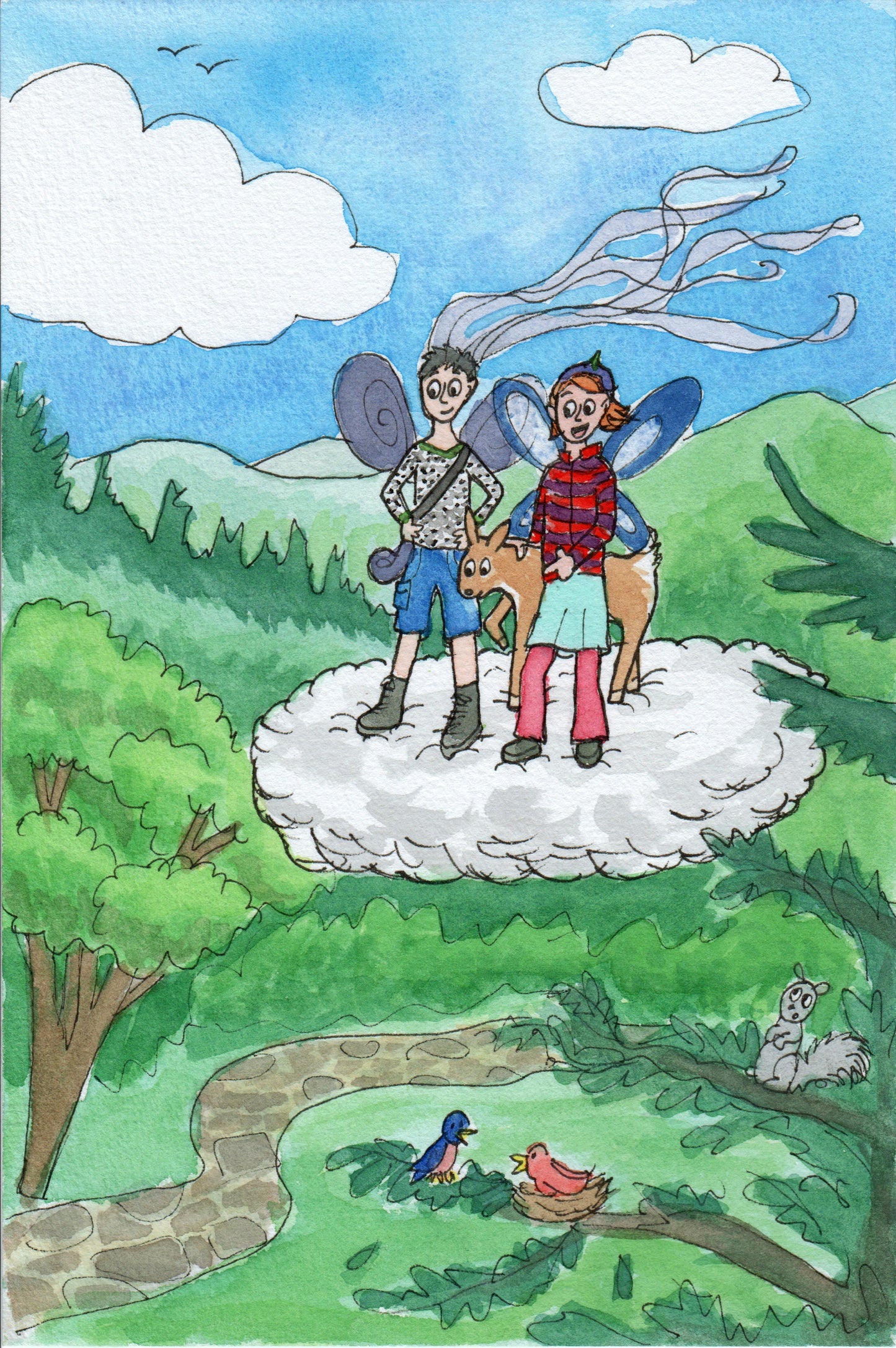 Mountain Fairies and the Deer in the Clouds - Fairy Children's Book Series -written and illustrated by Dorothy Tully