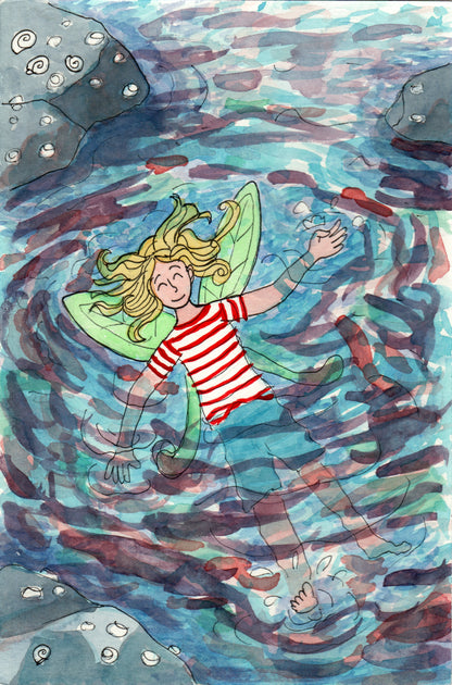 Beach Fairies and the High Tide - Fairy Children's Book Series -written and illustrated by Dorothy Tully