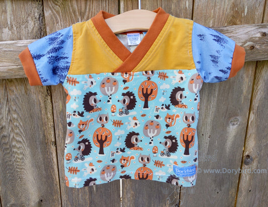 Forest Critters Retro Organic Toddler Top, 18 months