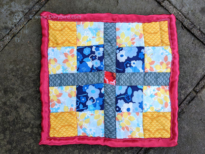 Sensory Square baby lovey: Charming Garden Sunny Skies
