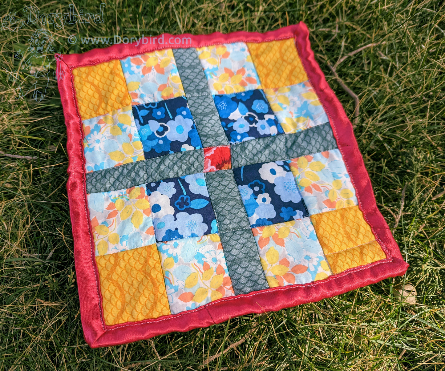 Sensory Square baby lovey: Charming Garden Sunny Skies