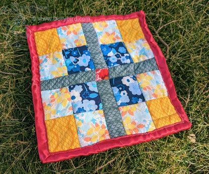 Sensory Square baby lovey: Charming Garden Sunny Skies